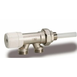 Четирипътен радиаторен кран, ЕДНОТРЪБЕН монтаж 24*19